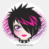 Emo Cutie Sticker (Voorkant)