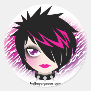 Emo Cutie Sticker