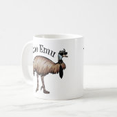 Emo Emu Funny Hipster Koffiemok (Voorkant links)