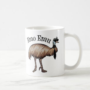 Emo Emu Funny Hipster Koffiemok