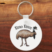 Emo Emu Sleutelhanger (Achterkant)