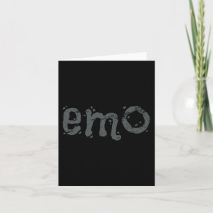 EMO en nog steeds Gothic - zwart noodlijdend emo Kaart