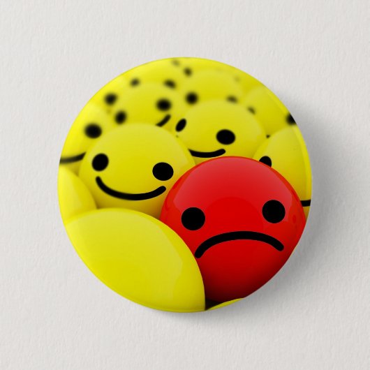 Emo Face Ronde Button 5,7 Cm (Voorkant)
