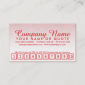 emo glitter loyaliteitsprogramma klantenkaartje (Voorkant)