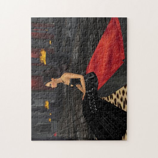 Emo Goth Girl Puzzle (Vertical)