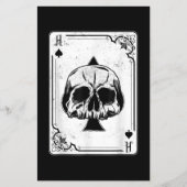 Emo Gothic and Punk Ace Spades Poker Game Flyer (Voorkant)