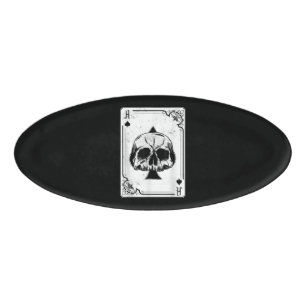 Emo Gothic and Punk Ace Spades Poker Game Naambadge
