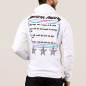Emo - Gothic - Rock - Anarchy - T-shirt hoodie (Achterkant)
