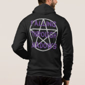Emo - Gothic - Rock - Anarchy - T-shirt hoodie (Achterkant)