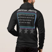 Emo - Gothic - Rock - Anarchy - T-shirt hoodie (Achterkant)