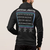 Emo - Gothic - Rock - Anarchy - T-shirt hoodie (Achterkant)