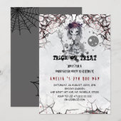 Emo Gothic Schattige Meisje Verjaardag Kaart (Voorkant / Achterkant)