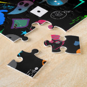 Emo Halloween patroon Legpuzzel (Zijkant)