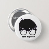 Emo Hipster Ronde Button 5,7 Cm (Voorkant /achterkant)