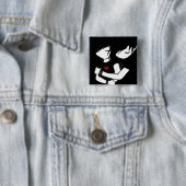 emo-liefde vierkante button 5,1 cm (In situ)