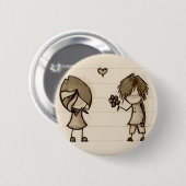 Emo Love Ronde Button 5,7 Cm (Voorkant /achterkant)