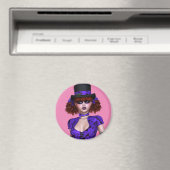 EMO MAGNETS DE FILLES GOTHIQUES (In Situ (Lave-vaisselle))