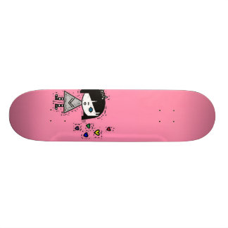 emo-meisje skateboard