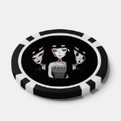 Emo Meisjes Poker Chips (Enkel)