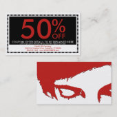 emo-modelcoupon kortingskaartje (Voorkant / Achterkant)