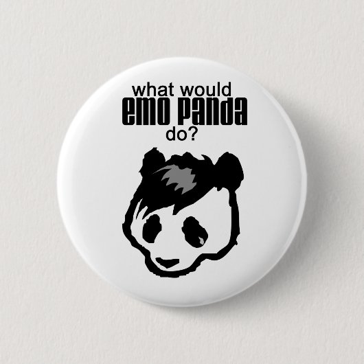 Emo Panda Button (Voorkant)