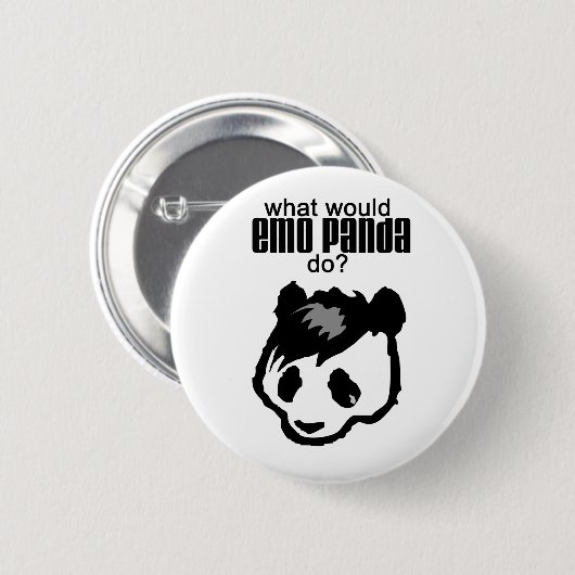 Emo Panda Button (Voorkant /achterkant)