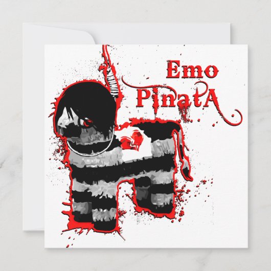 emo pinata kaart (Voorkant)