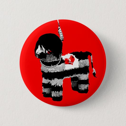emo pinata ronde button 5,7 cm (Voorkant)
