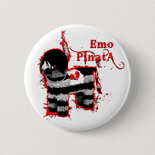 emo pinata ronde button 5,7 cm (Voorkant)