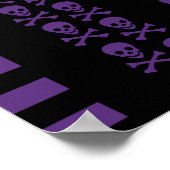 Emo Punk schedel Poster (Hoek)