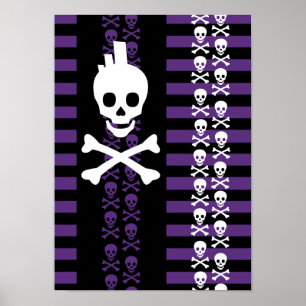 Emo Punk schedel Poster