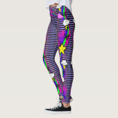 Emo Rainbow Crying Cloud Striped Leggings (Links)