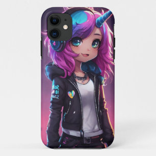 Emo Rock Afbeelding: expressieve artistieke expres iPhone 11 Hoesje