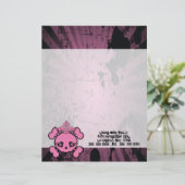 EMO Roze beenderen Kroesbeenderen Letterforen Briefhoofd Ontwerp (Staand voorkant)