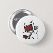 Emo Scence Guitar Domo Y2k Japanese Ronde Button 5,7 Cm (Voorkant /achterkant)