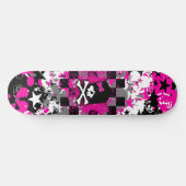 Emo Scene Girl Skateboard (Horz)