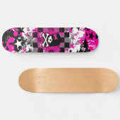 Emo Scene Girl Skateboard (Horz)