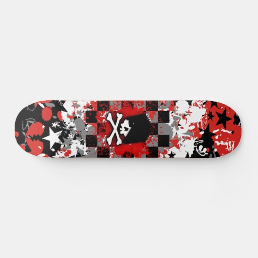 Emo Skull Skateboard Deck (Horz)
