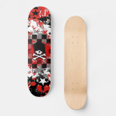 Emo Skull Skateboard Deck (Recto)