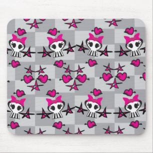 Emo Skulls Pattern Muismat