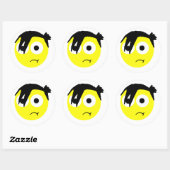 Emo-Sticker Ronde Sticker (Vel)