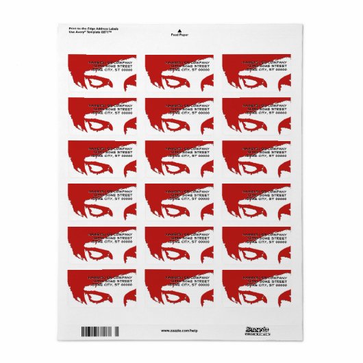 emo-stijl etiket (Full Sheet)