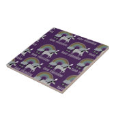 Emo Unicorn Pattern Tegeltje (Zijkant)
