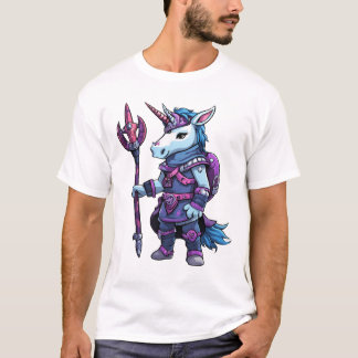 Emo Unicorn Viking : T-shirt Rebel Rock Cartoonish