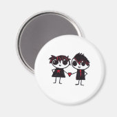 Emo verliefd magneet (Voorkant / Achterkant)