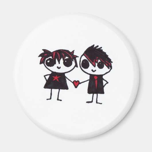 Emo verliefd magneet (Voorkant)