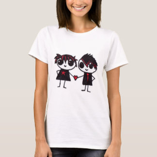 Emo verliefd t-shirt