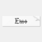 Emo Victoriaans Punk script Bumpersticker (Voorkant)