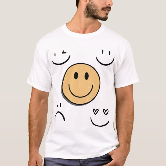Emociones , caritas y animados  t-shirt (Voorkant)