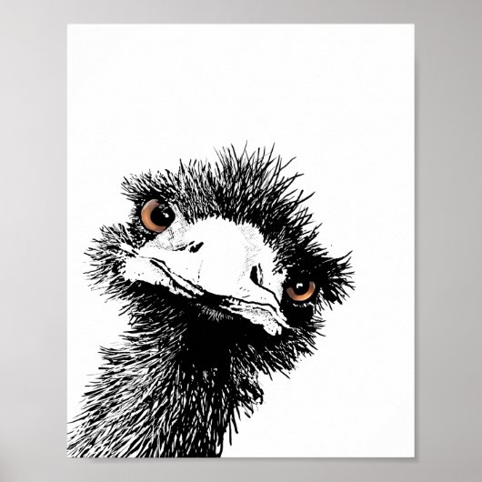 Emoe – Pen en inkt Poster (Voorkant)